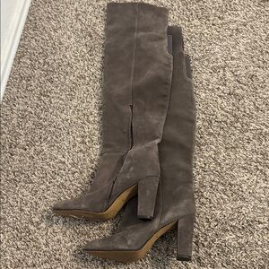 Halogen Over the Knee Gray Boots